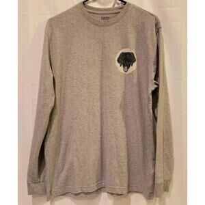 Izod Saltwater Ready-to-Beach Long Sleeve T-Shirt Men's M Gray Super Soft